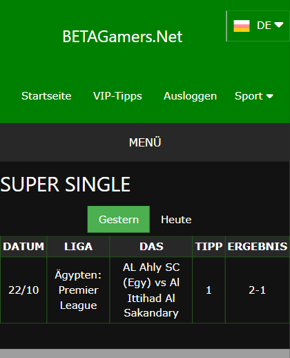 gewonnene Wettscheine